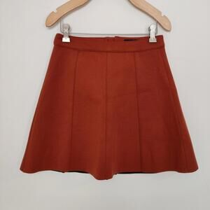Reserved Rust A-Line Skater Skirt Size EU 34 US 4 Academia Preppy